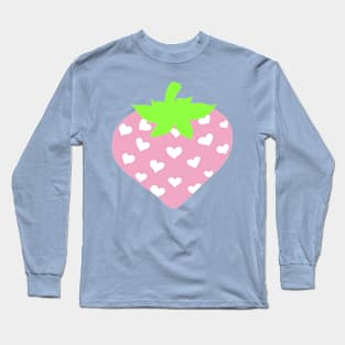 Pink Strawberry Heart Long Sleeve T-Shirt